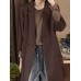 Womens Casual Loose Long Sleeve Cotton Trench Coats Cardigans