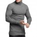 Mens Fashion Cotton High Collar Sweaters