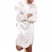 Mens Comfy Long Sleeve Silk Satin Pajama Bathrobe Sleepwear Home Robe