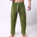 Sexy Hollow Mesh Breathable Perspective Home Sleepwear Pajamas Pants for Men