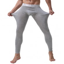 Mens Thin Modal Elastic Breathable Underwear Solid Color Bottom Sleepwear