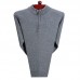 Mens Knitting Fashion Long Sleeve Half High Collar Casual Sweaters