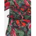 5 Patterns Mens Floral Print Longs Sleeve Home Smoth Pajama Robe