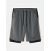 Mens Casual Breathable Drawstring Loose Fit Comfy Home Shorts