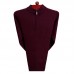 Mens Knitting Fashion Long Sleeve Half High Collar Casual Sweaters