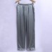 Men Thin Summer Faux Silk Sleep Pants Home Casual Loose Sleepwear