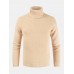 Men’s Male Self  cultivation High Collar Solid Color Sweaters