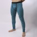 Mens Fall Winter Striped Thermal Pants Long Johns Pajamas