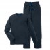 Mens Casual Home Pure Color Pocket Autumn Modal Sleepwear Pajama Set